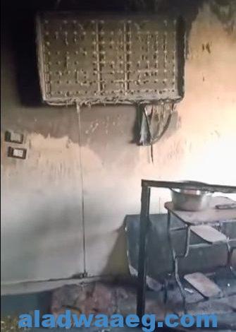 زوجة تشعل النيران في منزل زوجها بمنشاة عبد الرحمن بالدقهلية