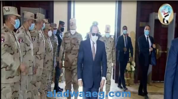 الرئيس السيسي يشارك احتفال القوات المسلحة بيوم الشهيد