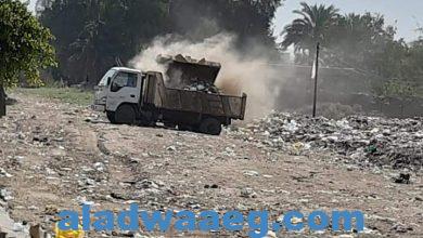 صورة رفع ١٠٠ طن من المخلفات الصلبة بقرى تلة ونزلة حسين وطوخ الخيل صباح اليوم
