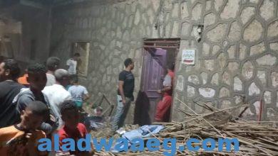 صورة مصرع وإصابة 5 في حادث انهيار سقف منزل بأخميم