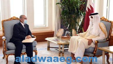 صورة اشتية يبحث مع أمير قطر تطورات الأوضاع في القدس وإعادة اعمار قطاع غزة