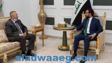 صورة الحلبوسي والسفير الاردني يبحثان القمة الثلاثي المرتقبة في بغداد