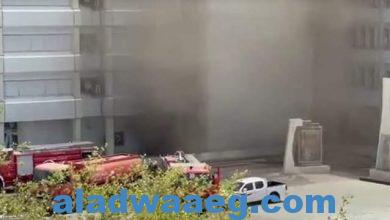 صورة إندلاع حريق داخل مبني مدينة الطب ببغداد