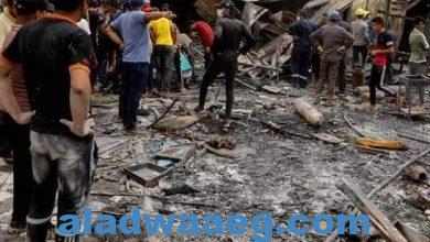 صورة العراق.. آثار الدمار الذي خلفه الحريق في مستشفى الإمام الحسين