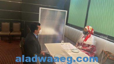 صورة د.أشرف صبحي يلتقي وزيرة الرياضة الكينية علي هامش حضورهما منافسات دورة الألعاب الأولمبية بطوكيو
