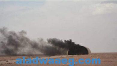 صورة انفجار في مخزن أسلحة تابع لفرقة “الإمام علي القتالية” جنوبي العراق