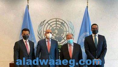 صورة سكرتير عام الأمم المتحدة يثنى على رئاسة مصر للجنة بناء السلام