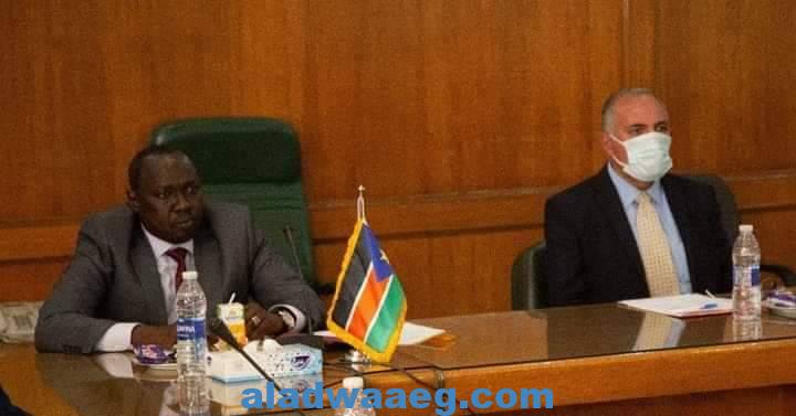 وزير الري يبحث مع نظيره الجنوب سوداني تعزيز التعاون بين البلدين