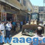 حملة مكبرة لرفع الاشغالات وإزالة التعديات بمركز ابوقرقاص بالمنيا