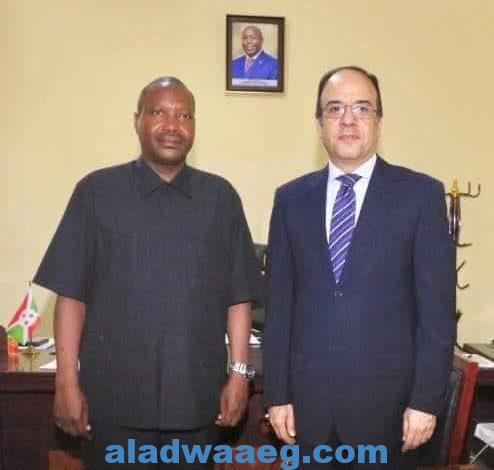 وزير الزراعة والبيئة والري البوروندي يستقبل السفير المصري في بوجومبورا