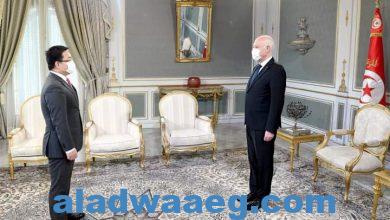 صورة رئيس الجمهورية التونسية يستقيل رئيس مؤسسة هواوي لمنطقة شمال إفريقيا بقصر قرطاج
