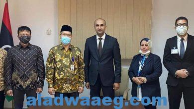 صورة مدير إدارة آسيا وأستراليا الليبي يجتمع مع القائم بالأعمال في سفارة إندونيسيا لدى ليبيا 