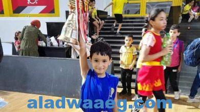 صورة أنس وريم غزال أًصغر لاعبين كونغو فو يحصلان على المدالية الذهبية في بطولة الجمهورية