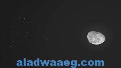 صورة الجمعية الفلكية بجدة : اقتران القمر الأحدب المتناقص بالثريا في سماء المملكة الليلة..