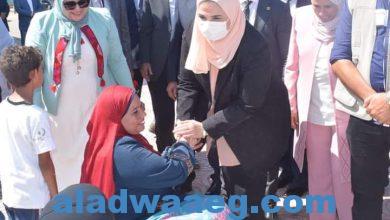صورة وزيرة التضامن الاجتماعي في زيارة ميدانية لشمال سيناء..