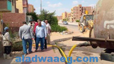 صورة رئيس جهاز مدينة السادات يتفقد سير العمل بالمشروعات الجارية بالمدينة.