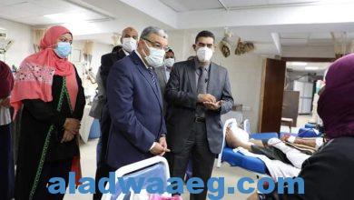 صورة محافظ المنيا يتابع الخدمة الطبية بمستشفى الحميات ويتفقد مراكز تلقي لقاح كورونا
