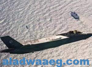 صورة حطام طائرة إف- 35 التي تعد الأغلى في العالم في مياه البحر المتوسط الذي سقطت فيه.