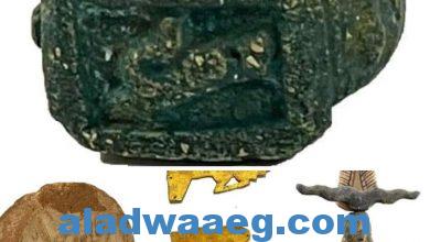 صورة ضبط ١٦ قطعة أثرية من العصور المصرية القديمة بميناء سفاجا البحري