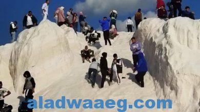 صورة اقبال كبير على جبال الملح في بورفؤاد لالتقاط الصور التذكارية
