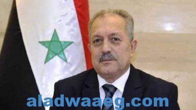 صورة رئيس وزراء سوريا يضع حجر أساس إنشاء جامعة حلب وعددا من المشروعات الخدمية.