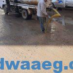 رئيس مدينة عزبة البرج يتفقد جهود شفط مياه الأمطار
