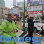 بالصور رئيس مياه الفيوم يتابع أعمال شفط مياه الأمطار من شوارع الفيوم