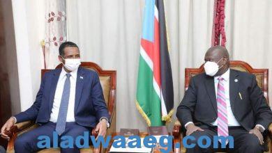 صورة دقلو ومشار يبحثان مسيرة تنفيذ اتفاق سلام جمهورية جنوب السودان