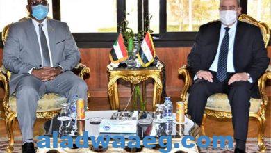 صورة لتعزيز التعاون المشترك فى مجال النقل الجوى ..وزير الطيران يلتقى وزير النقل السودانى.