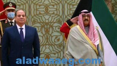 صورة الرئيس السيسى يلتقى صاحب السمو امير دولة الكويت الشقيقة.