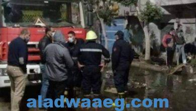 صورة نشوب حريق بمنزل في قريه الكراكات التابعه لمركز بيلا 