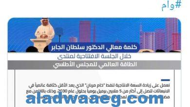صورة وزير الصناعة والتكنولوجيا الإماراتي: نعمل على رفع السعة الإنتاجية من الغاز بنسبة 30%