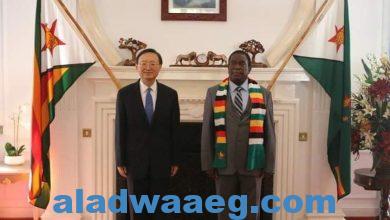 صورة رئيس زيمبابوي يجتمع مع دبلوماسي صيني رفيع المستوى لبحث التعاون الثنائي