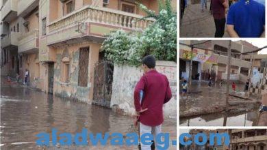 صورة مياه بحر تندود تغرق شوارع قرية ترسا بمركز سنورس الفيوم