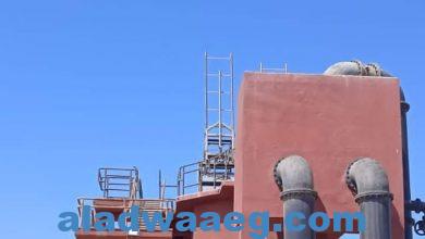 صورة متابعة مستجدات أعمال رفع كفاءة محطة المعالجة القديمة ببورفؤاد