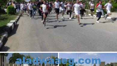 صورة تحت شعار ” عظم شهيدك”  انطلاق الماراثون الرياضي بجامعة المنيا