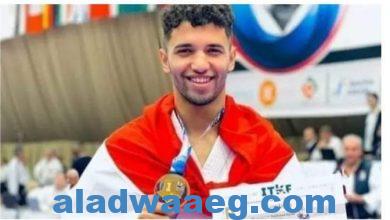 صورة ابن الفيوم يحصد الميدالية الذهبية في بطولة العالم للكاراتيه