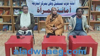 صورة محافظة الوادي الجديد تشهد ندوة حول أسباب الطلاق ودور المرأة في التنمية برعاية مستقبل وطن
