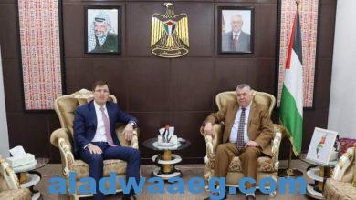 صورة قنصل فلسطين في كردستان يستقبل نظيره من روسيا الاتحادية