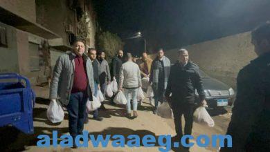 صورة بالتعاون مع أمانة التواصل الجماهيري حماة الوطن بالمنيا يوزع شنط غذائية للفقراء