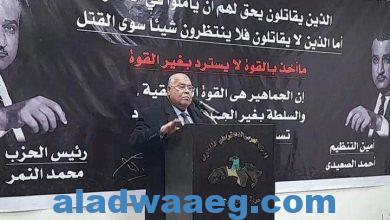 صورة «ناجي الشهابي» ينفعل في خطابة لدعم الأشقاء السوريين داخل مؤتمر العربي الناصري