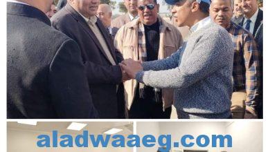صورة نائب محافظ المنيا يستقبل نائب وزير الزراعة ، ويتفقدا مجمع الخدمات الزراعية بقرية المعصرة بمركز ملوي
