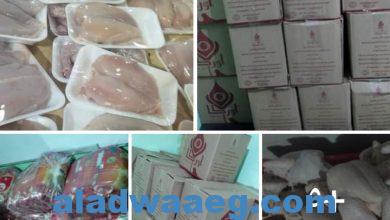صورة توزيع لحوم ودجاج ومواد غذائية على ٢٠ الف أسرة فقيرة بقيمة 750 الف جنية في دمياط