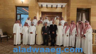 صورة وزير المالية فى لقائه مع المستثمرين السعوديين بالرياض