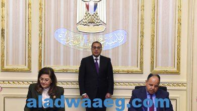 صورة رئيس الوزراء يشهد مراسم توقيع بروتوكول تعاون بشأن برنامج الحوافز المادية بالمشروع القومي لتنمية الأسرة المصرية