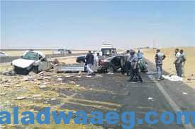 صورة مصرع ودهس شابين وإصابة الثالث إصابات خطيرة على طريق ” القاهرة_الفيوم “