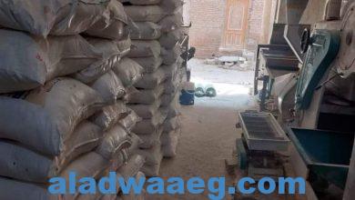صورة 20 طن دقيق مدعم معد للبيع بالأسواق بمخزن بإحدى قرى كفر الشيخ