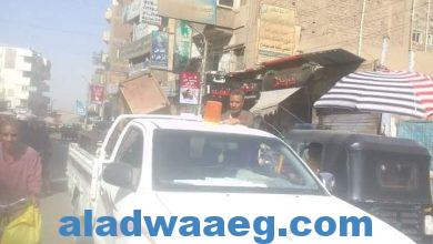 صورة حملة نظافة وإشغالات بشوارع مدينة بجرجا تسفر عن تحرير ( ٨٥ ) مخالفة متنوعة  