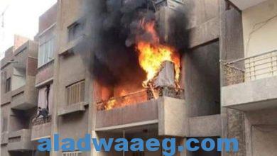 صورة الحماية المدنية تسيطر على حريقين نشب أحدهما بعقار سكني بفيصل وآخر بمبني البنك العربي بمصر الجديدة