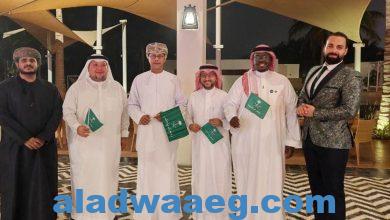 صورة “الوفد الاعلامي السعودي” يقيم احتفالية باليوم الوطني خلال زيارته في صلالة